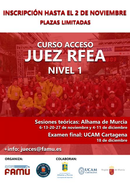 Ya abierta convocatoria seminario y examen de acceso a juez de atletismo, categoría RFEA Nivel 1 - 2021 - 1, Foto 1