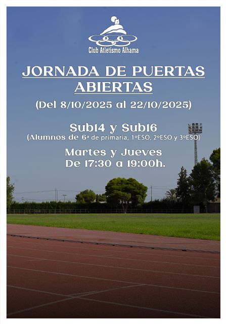 Jornada de Puertas Abiertas para los atletas Sub14 y Sub16, Foto 1