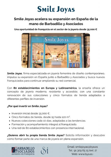 Smile Joyas acelera su expansión en España de la mano de Barbadillo y Asociados - 4, Foto 4