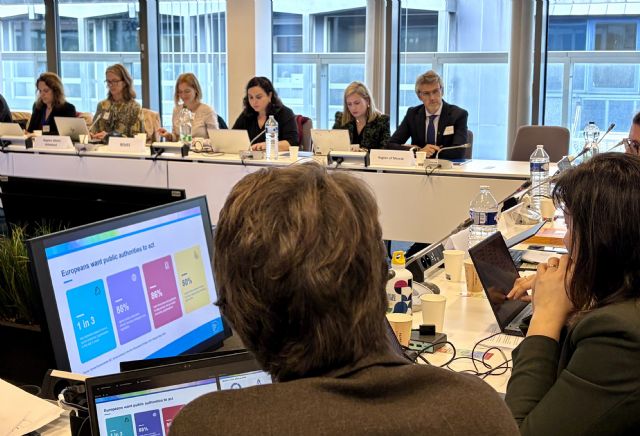 La Región muestra en Bruselas su VI Pacto por la Economía Social, que en su primer año ha creado más de la mitad de los empleos previstos La Región muestra en Bruselas su VI Pacto por la Economía Social, que en su primer año ha creado más de la mitad de los empleos previstos