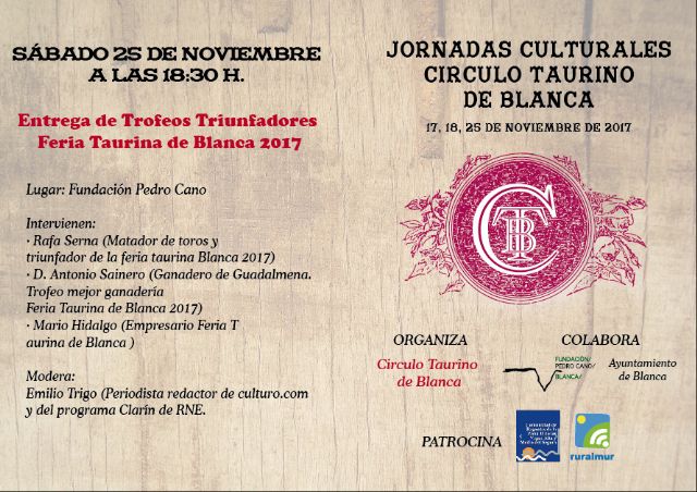 Jornadas culturales taurinas en Blanca - 1, Foto 1