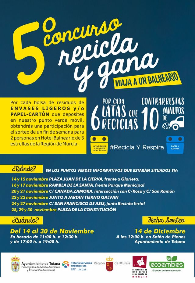 Comienza la campaña de información y sensibilización ambiental Recicla y respira para incentivar el reciclaje de residuo, Foto 3