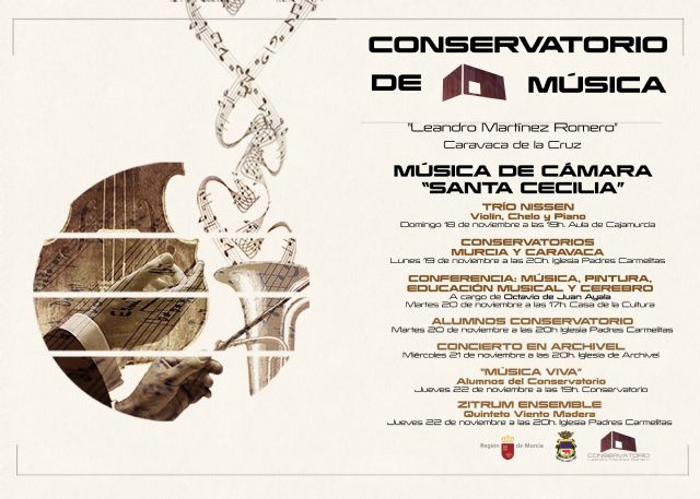 El Conservatorio de Caravaca conmemora Santa Cecilia con un ciclo de conciertos, clases magistrales y conferencias - 4, Foto 4