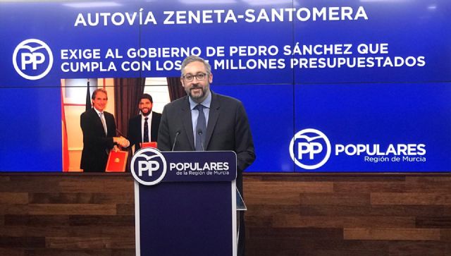 Víctor Martínez: Exigimos al Gobierno de Sánchez que libere ya los 11,3 millones de euros presupuestados para la autovía Zeneta-Santomera - 1, Foto 1