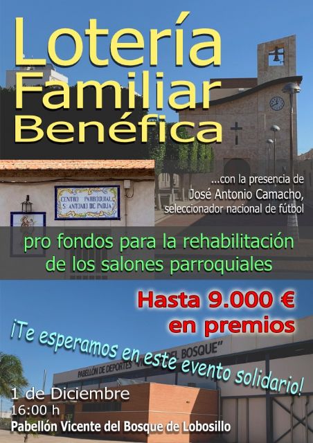 Lotería familiar benéfica a favor de los salones parroquiales de Lobosillo - 2, Foto 2