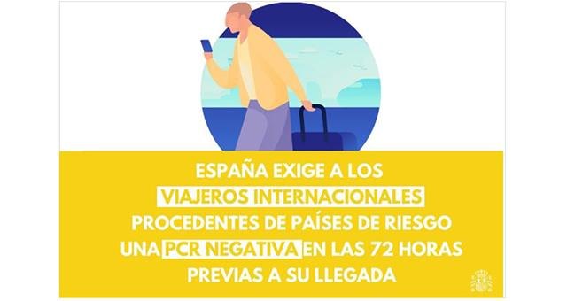 España exigirá a viajeros internacionales de países de riesgo una PCR negativa en las últimas 72 horas - 1, Foto 1