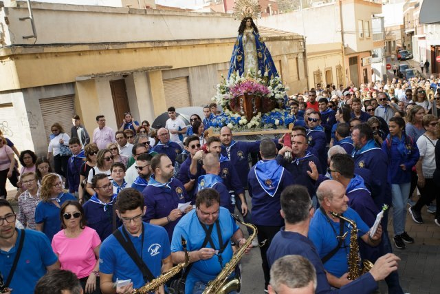 Centenares de mazarroneros acompañan a La Purísima de Bolnuevo hasta Mazarrón - 2, Foto 2