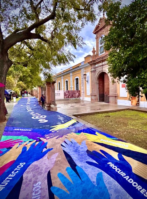 Mutualistas del Movimiento #J2, excluidos del Congreso en Sevilla, despliegan el Tifo Viajero y exigen la Pasarela 1x1 - 1, Foto 1