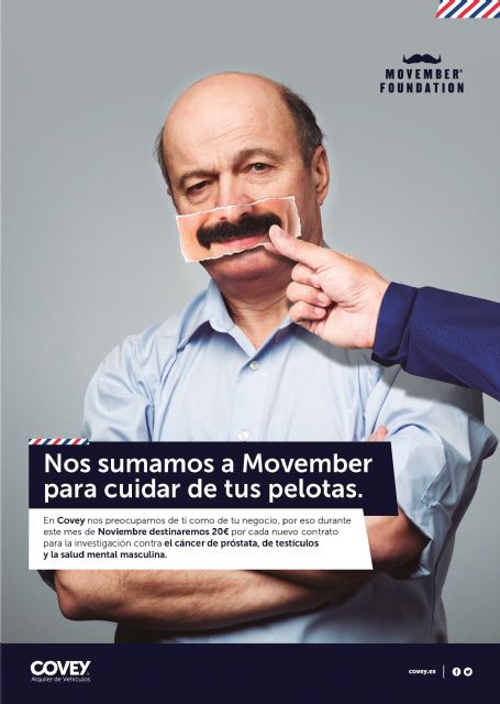 Covey Alquiler recauda un total de 2.500€ para la Fundación Movember - 1, Foto 1