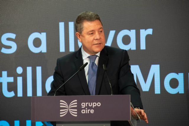 Emiliano García-Page preside el acto simbólico de colocación de la primera piedra del edificio que albergará el CPD de Grupo Aire en Talavera de la Reina - 3, Foto 3