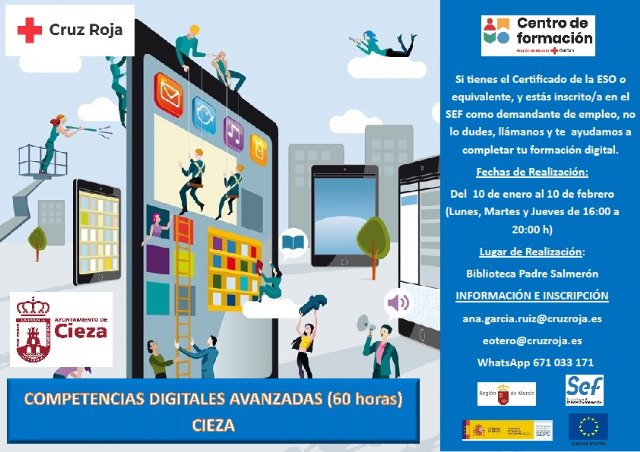 El Ayuntamiento colabora con Cruz Roja en un curso sobre competencias digitales - 1, Foto 1