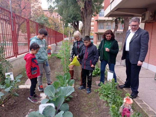 El Ayuntamiento de Murcia continúa con la plantación de más de 120 árboles frutales en los huertos escolares del municipio - 1, Foto 1