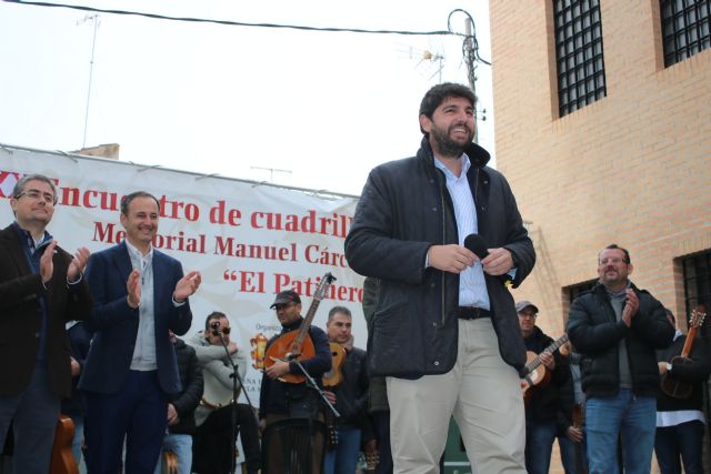Fernando López Miras asiste al XXX Encuentro de Cuadrillas y Fiesta de las Pelotas de Patiño - 3, Foto 3
