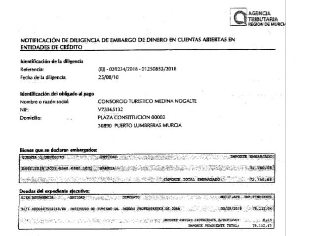 El PSOE denuncia que embargan 72.760 euros al ayuntamiento de Puerto Lumbreras - 1, Foto 1