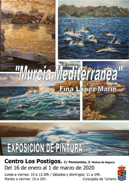 El Centro Los Postigos de Molina de Segura acoge la exposición Murcia Mediterránea, de Fina López Marín, del 16 de enero al 1 de marzo - 1, Foto 1