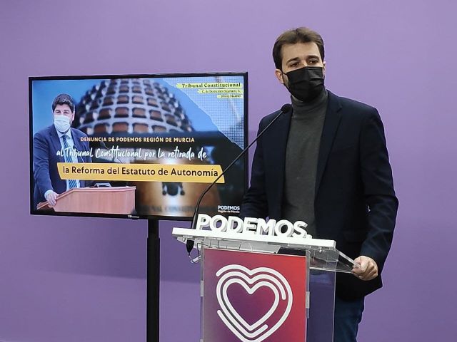 Podemos recurre al Tribunal Constitucional la retirada de la reforma del Estatuto de Autonomía - 1, Foto 1