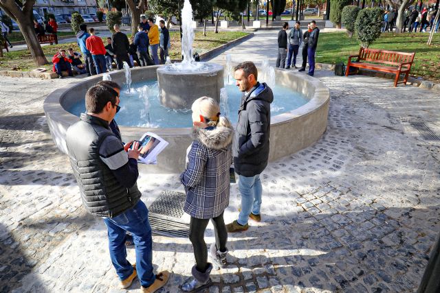 Ainhoa Sánchez visita la remodelada fuente ornamental del jardín de San Basilio - 2, Foto 2