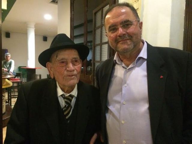 El alcalde de Totana felicita a su vecino más mayor, Juan Tudela Piernas “El Tío Juan Rita”, que hoy cumple 104 años, Foto 2