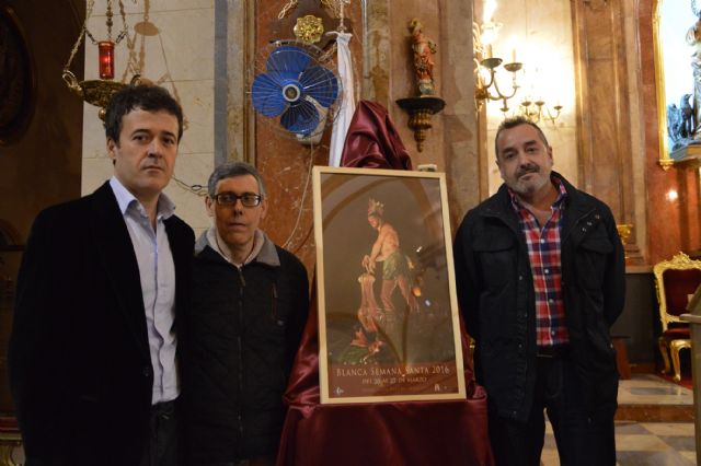 Una imagen del Cristo Amarrado a la Columna anuncia la Semana Santa de Blanca - 1, Foto 1