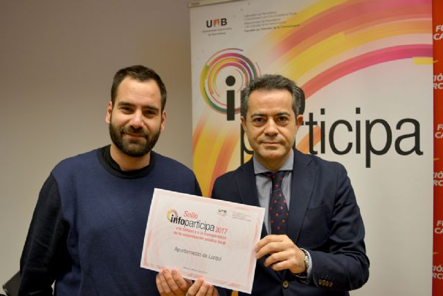 Lorquí recibe el Sello Infoparticipa por su labor en transparencia y participación ciudadana - 2, Foto 2