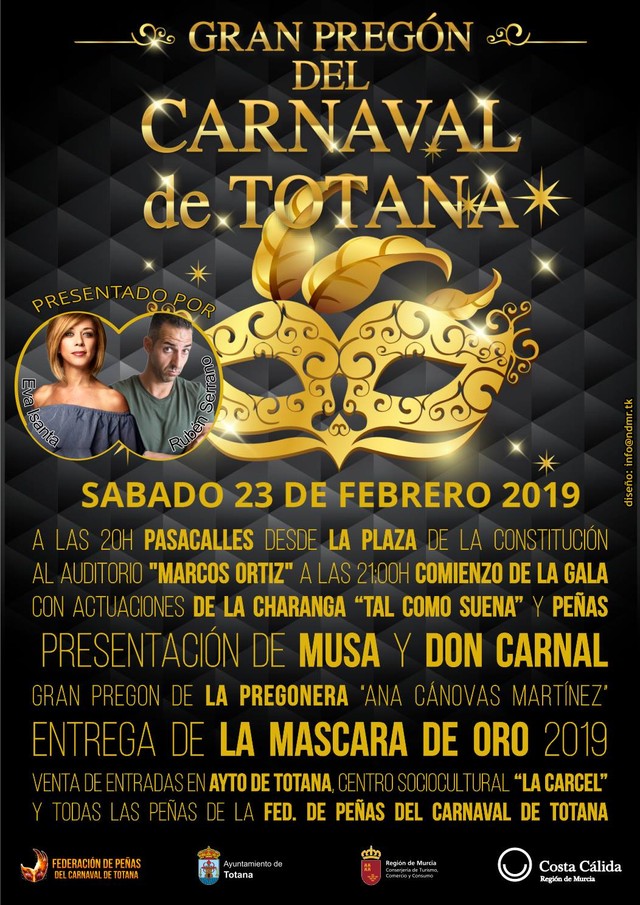 El Gran Pregón del Carnaval de Totana 2019 tendrá lugar el sábado 23 de febrero, Foto 2