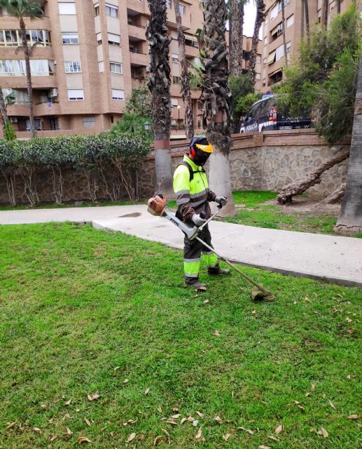 El Ayuntamiento de Murcia reduce el riego de sus praderas de césped - 1, Foto 1