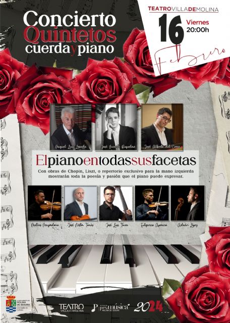 Concierto de música romántica en el Teatro Villa de Molina, a cargo de quintetos de cuerda y piano, el viernes 16 de febrero - 1, Foto 1