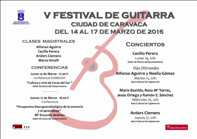 El Festival de Guitarra de Caravaca se abre hoy con el taller 'Cultura y arte de Corea' y el concierto de Perera - 1, Foto 1