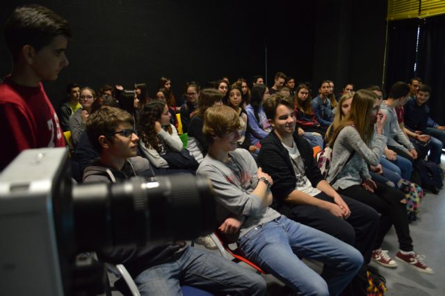 Estudiantes del Narval reciben una masterclass de cine en la UPCT - 1, Foto 1