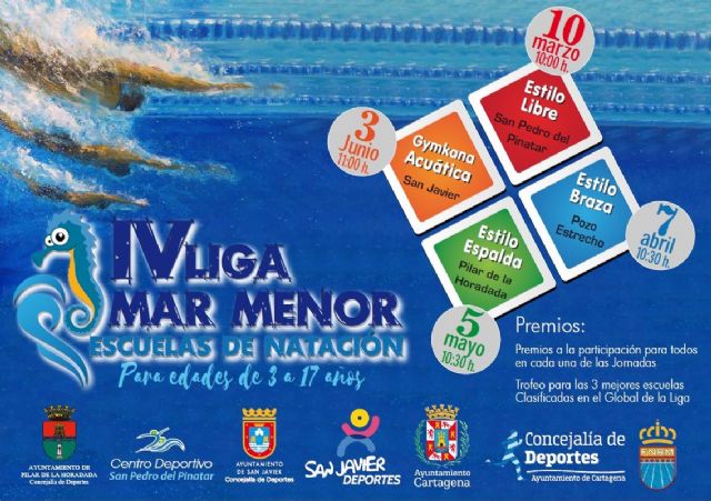 La piscina de Pozo Estrecho acogera una de las competiciones de la IV Liga Mar Menor de natacion - 1, Foto 1