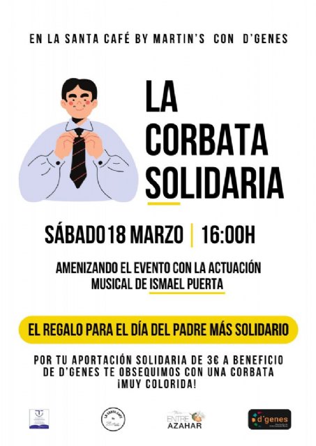 La Santa Café by Martin´s de Totana organiza el próximo sábado “La corbata solidaria”, Foto 2
