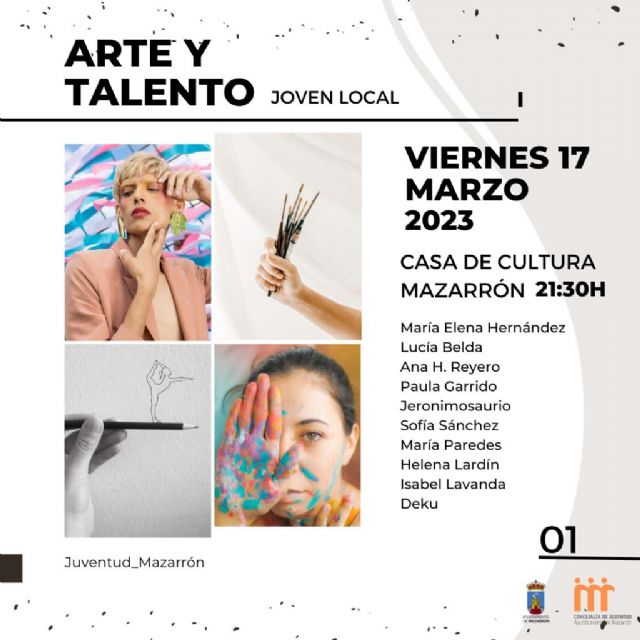 Diez artistas mazarroneros participarán en la exposición colectiva ‘Arte y Talento Joven Local’, Foto 1