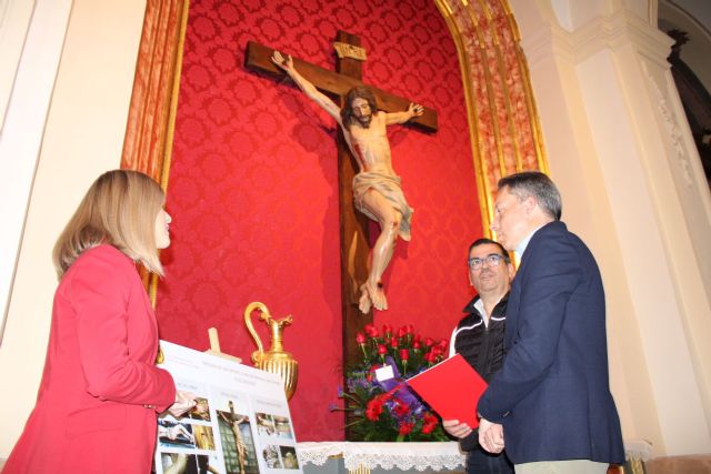 El Ayuntamiento restaura la talla procesional del Cristo del Misterio del Paso Morado de Lorca - 1, Foto 1