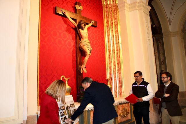El Ayuntamiento restaura la talla procesional del Cristo del Misterio del Paso Morado de Lorca - 5, Foto 5