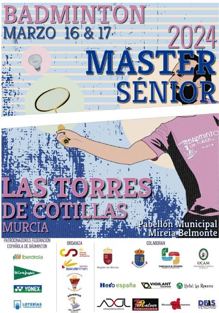 Las Torres de Cotillas acogerá por novena vez el máster nacional sénior de bádminton - 3, Foto 3