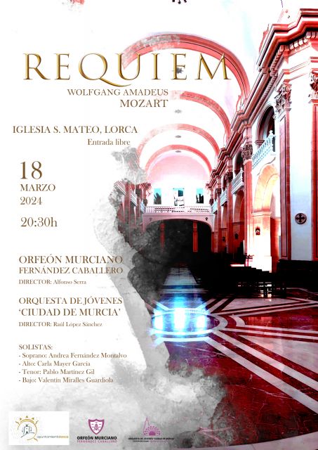 El Orfeón Murciano Fernández Caballero y la Orquesta de Jóvenes Ciudad de Murcia, por primera vez en Lorca - 1, Foto 1