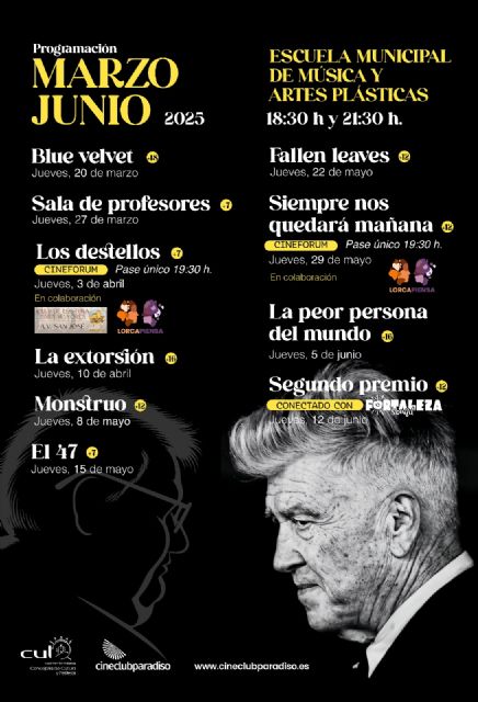 Una decena de títulos del panorama cinematográfico actual componen la programación de Cineclub Paradiso en Lorca hasta el mes de junio - 1, Foto 1