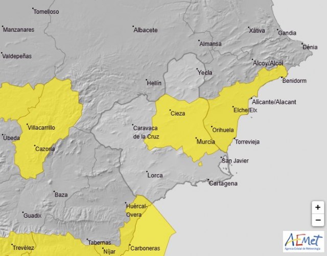 Meteorología emite aviso amarillo por tormentas esta tarde en la Vega del Segura - 1, Foto 1
