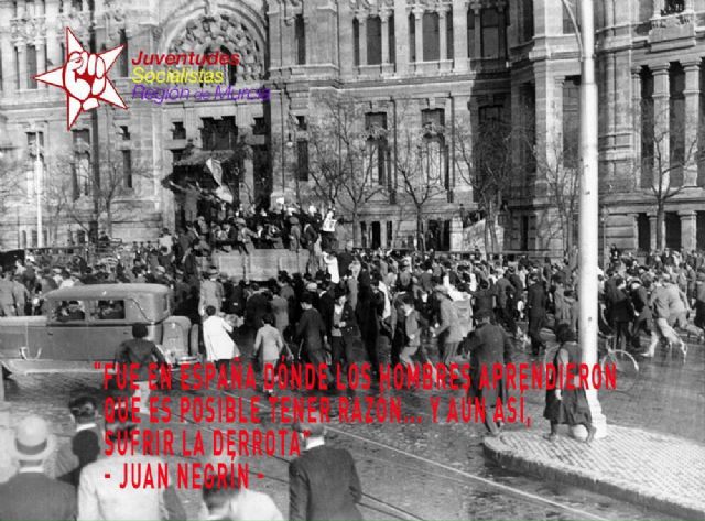 Juventudes Socialistas de Totana conmemora el 85 aniversario de la segunda república, Foto 1