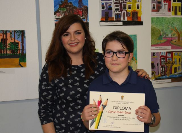 Manuel Snchez y Juan Pagn ganadores del Concurso de Pintura Rpida al Aire Libre para escolares, Foto 6