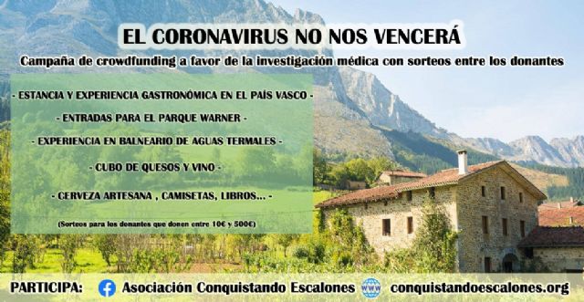 Conquistando Escalones lanza “El Coronavirus no nos vencerá” con el fin de recaudar fondos para las investigaciones médicas - 1, Foto 1