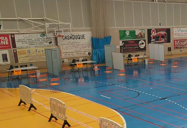 Mañana comienzan las vacunaciones a personas de 75 a 79 años en el pabellón Mireia Belmonte de Las Torres de Cotillas - 1, Foto 1