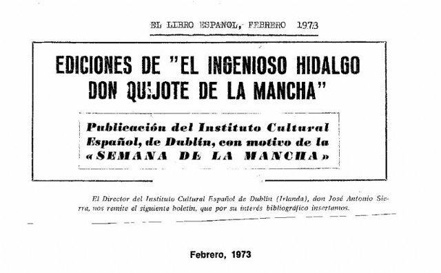Ediciones de El ingenioso hidalgo Don Quijote de la Mancha en 1973 - 1, Foto 1