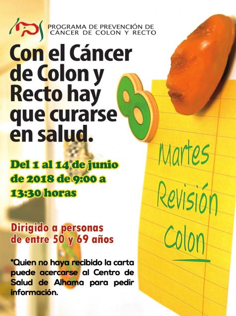 Programa de Prevencin de Cncer de Colon y Recto. Del 1 al 14 de junio de 2018, Foto 1