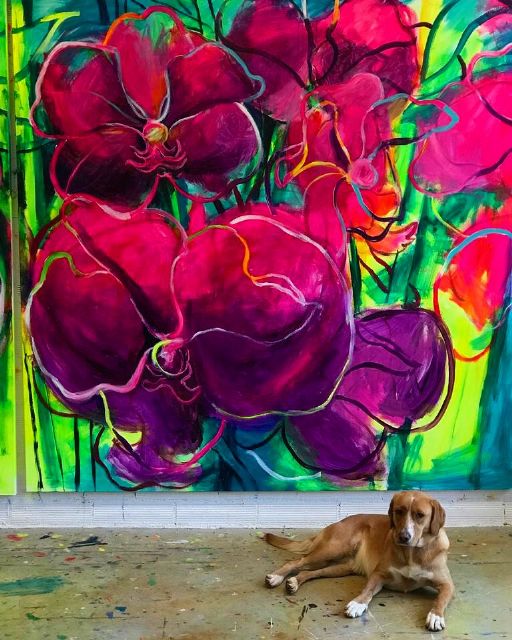 El Palació Almudí acoge una exposición de obra reciente de MUHER sobre temática floral, Foto 8