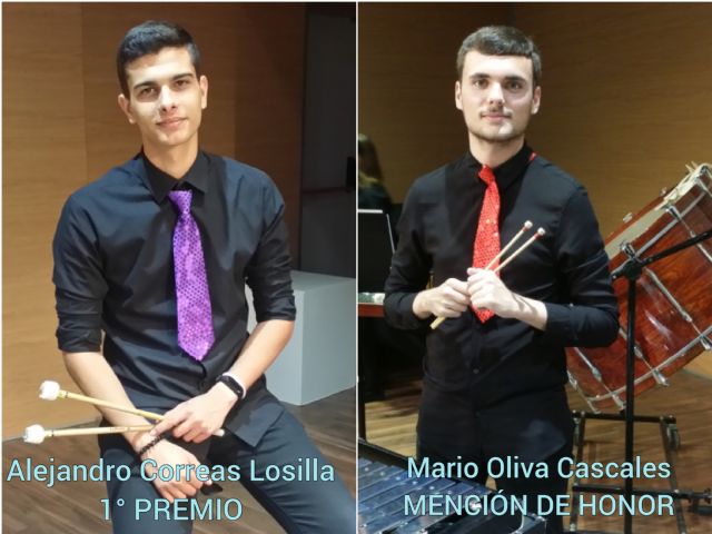 Alejandro Correas Losilla y Mario Oliva Cascales, alumnos del Conservatorio Profesional de Música Maestro Jaime López, premiados en el Concurso de Jóvenes Intérpretes Villa de Molina 2020 - 1, Foto 1