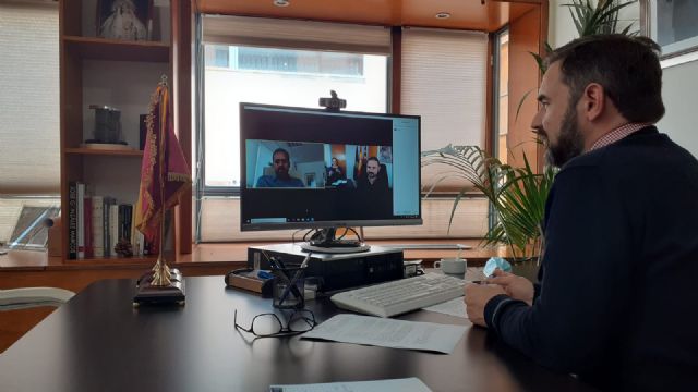 El alcalde de Lorca mantiene una videoconferencia con el cónsul de Marruecos en la Región - 1, Foto 1