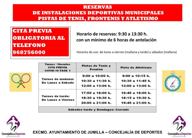 El próximo lunes reabren las pistas de atletismo, tenis y frontenis - 1, Foto 1