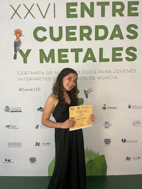 Cultura felicita a Blanca López Ortiz por el primer premio conseguido en el XXVI Concurso entre Cuerdas y Metales, Foto 2