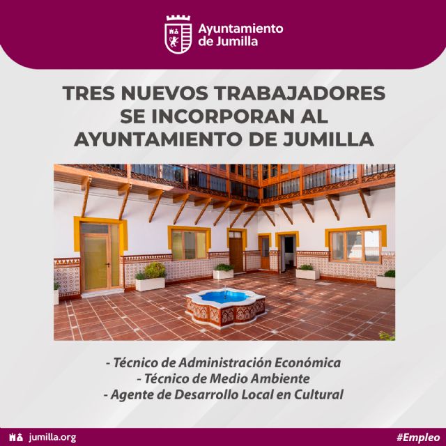 El Ayuntamiento refuerza su plantilla con la contratación de tres técnicos a través del programa Mi Primer Empleo - 1, Foto 1